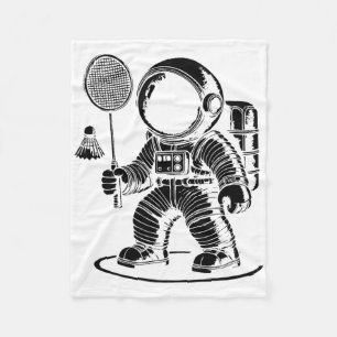 I Am Not Short I Am A Badminton Player Racket Shut Fleece Blanket