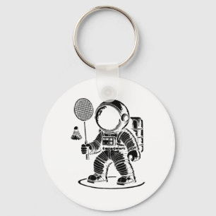 I Am Not Short I Am A Badminton Player Racket Shut Key Ring