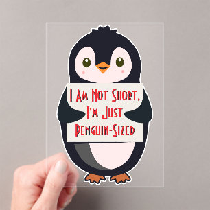 I Am Not Short, I'm Just Penguin-Sized Acrylic Invitations