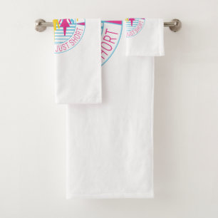 I am not tall but you're just short bath towel set