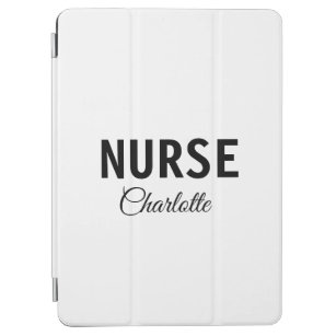 I am nurse medical expert add your name text simpl iPad air cover