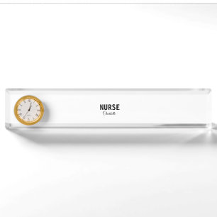 I am nurse medical expert add your name text simpl nameplate