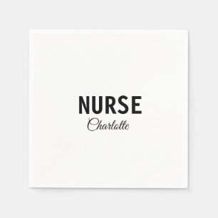I am nurse medical expert add your name text simpl napkin