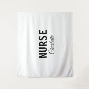 I am nurse medical expert add your name text simpl tapestry
