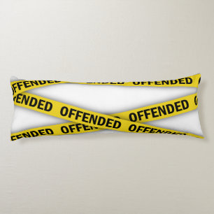 I am offended police tape do not cross body cushion