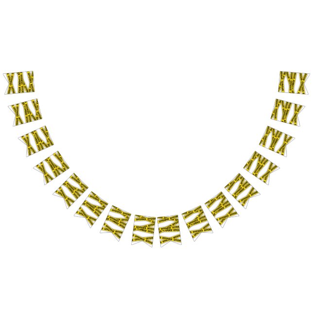 I am offended police tape do not cross bunting  (All)