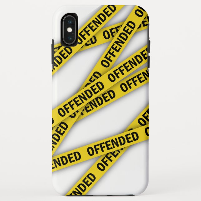 I am offended police tape do not cross Case-Mate iPhone case (Back)