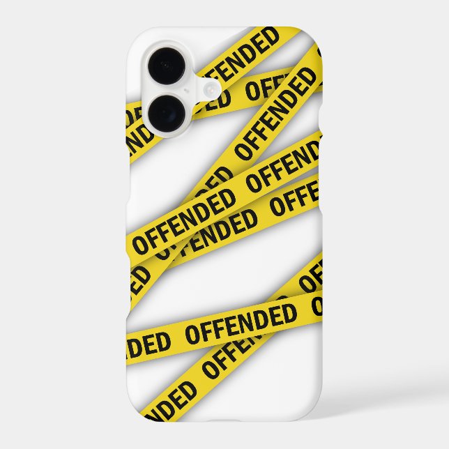 I am offended police tape do not cross iPhone case (Back)