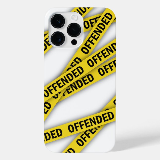 I am offended police tape do not cross iPhone case (Back)