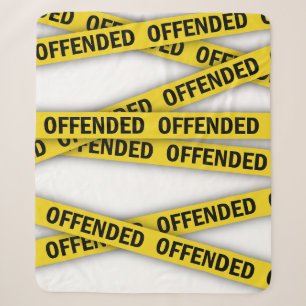 I am offended police tape do not cross sherpa blanket