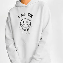 I Am OK Melting Smiley Face Streetwear T-Shirt