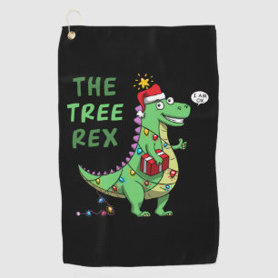i am ok! (the tree rex) golf towel