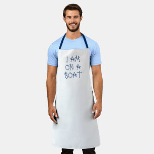 I am on a boat, nautical sailing rope knots custom apron