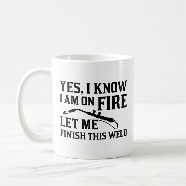 I Am On Fire Coffee Mug (Left)