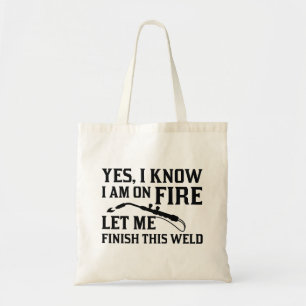 I Am On Fire Tote Bag