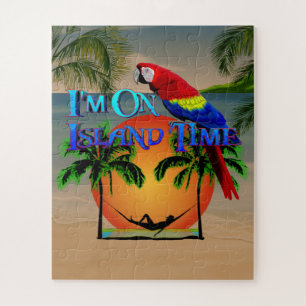 I Am On Island Time Jigsaw Puzzle