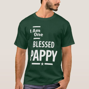 I Am One Blessed Pappy Father and Grandpa Gift T-Shirt