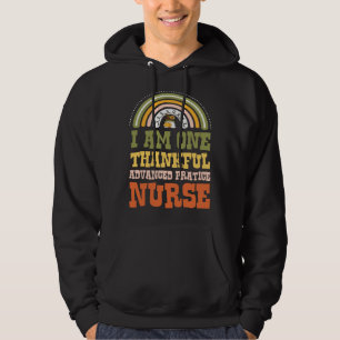 I Am One Thankful Advanced Practice Nurse Bohemian Hoodie