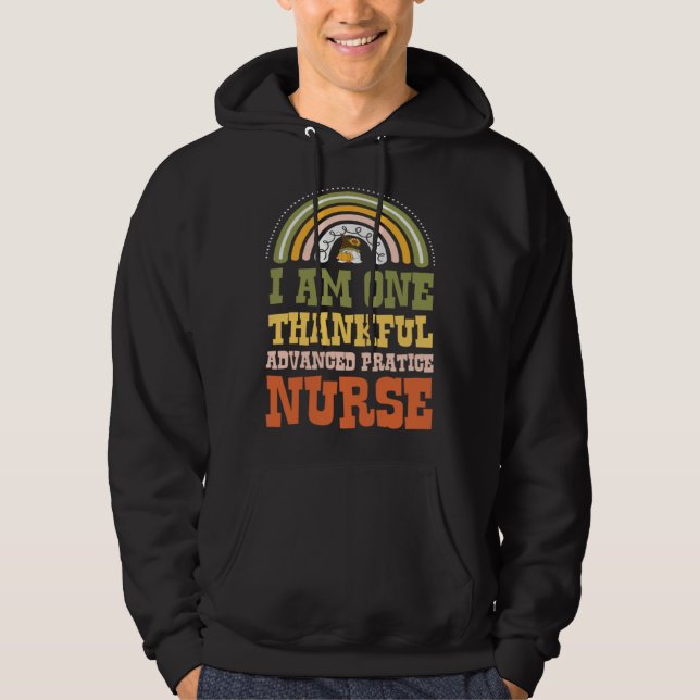 I Am One Thankful Advanced Practice Nurse Bohemian Hoodie (Front)