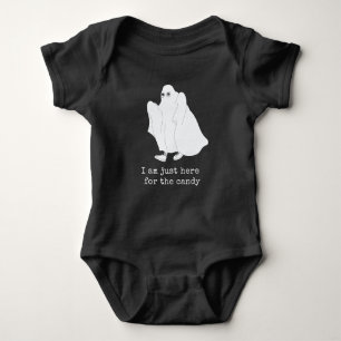 I am only Here for candy Baby Bodysuit