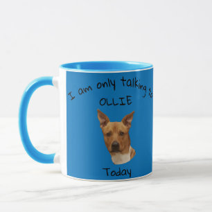 I am only talking to Pet today Personalised Mug