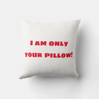 I am only your pollow cushion