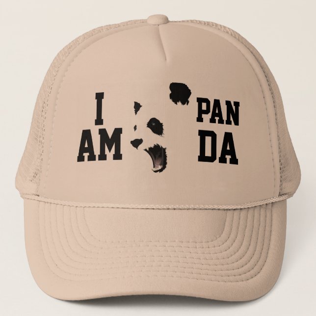 I AM PANDA Trucker Hat (Front)
