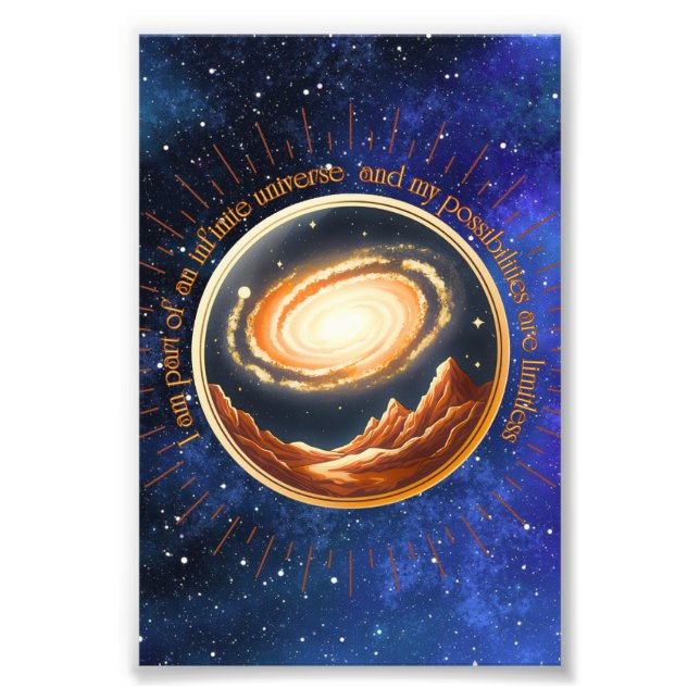 I am part of an infinite universe  photo print (Front)