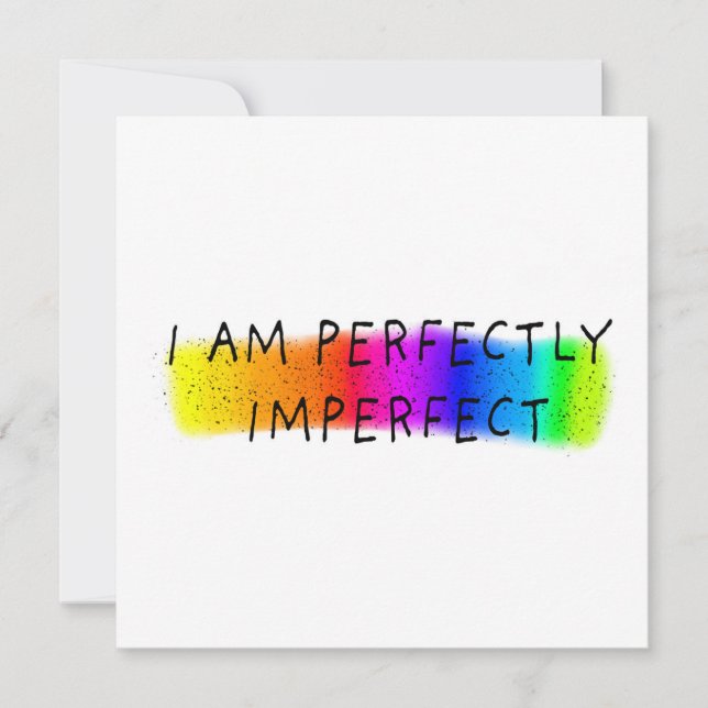 I am perfectly imperfect holiday card (Front)