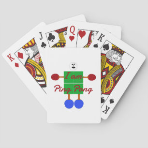 I am Ping Pong Cartoon Playing Cards