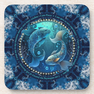I am Pisces Customisable Affirmations Set of Six Coaster