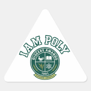 I AM POLY Classic Triangle Sticker