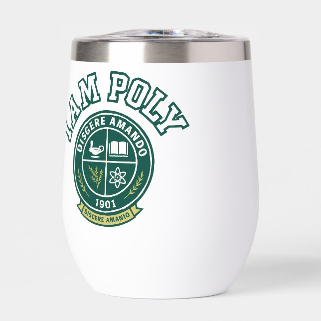 I AM POLY Thermal Wine Tumbler (Front)