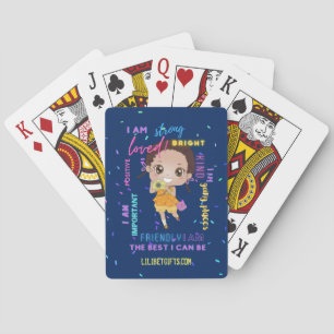 I AM - Positive Black Brown Girl Affirmations Playing Cards