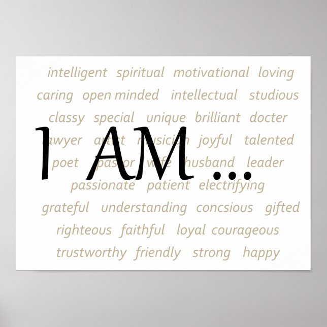 I AM ... POSTER (Front)