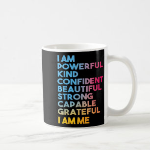 I Am Powerful Kind Confident Beautiful Strong Capa Coffee Mug