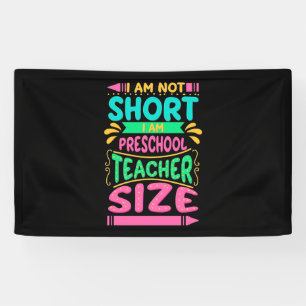 I Am Preschool Teacher Size Banner