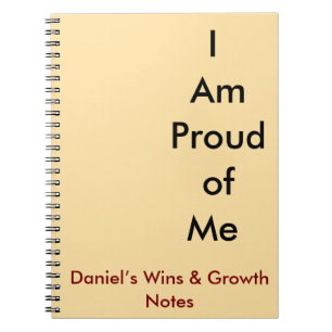 I Am Proud of Me Custom emotional strength Journal
