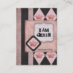 I Am Queen Chubby Business Cards