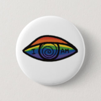 I AM Rainbow Pride 6 Cm Round Badge