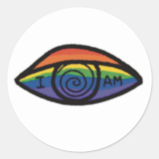 I AM Rainbow Pride Classic Round Sticker