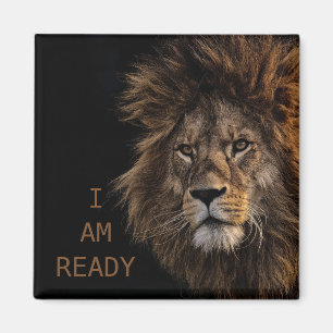 I AM READY - Lion Magnet