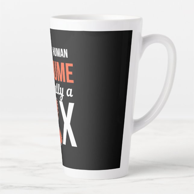 I Am Really A Fox Latte Mug (Right)