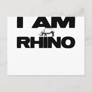 I AM RHINO POSTCARD