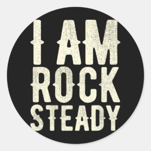 I Am Rock Steady Boxing Beat Parkinson's Disease S Classic Round Sticker