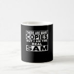 I Am Sam Funny Personal Personalised Fun Coffee Mug<br><div class="desc">I am the real Sam. Best funny couple gift for men or kids you love such as uncle,  father,  brother,  boyfriend,  co-worker,  grandpa,  husband. Personal first name unique father's day present.</div>