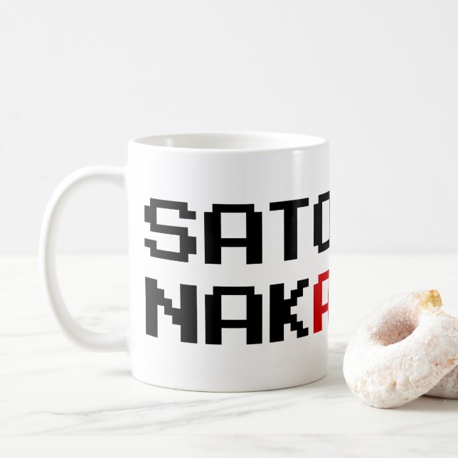 I AM SATOSHI NAKAMOTO COFFEE MUG (With Donut)