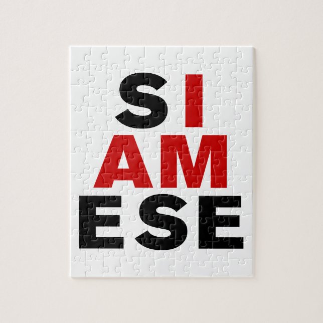 I AM SIAMESE JIGSAW PUZZLE (Vertical)