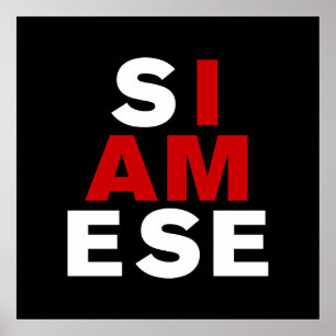 I AM SIAMESE POSTER