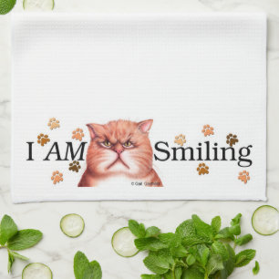 I AM Smiling banner towel